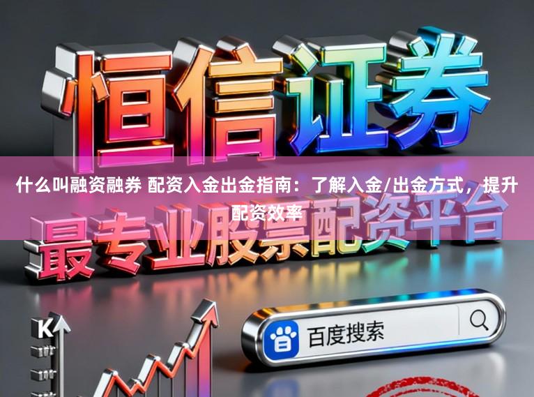 什么叫融资融券 配资入金出金指南：了解入金/出金方式，提升配资效率